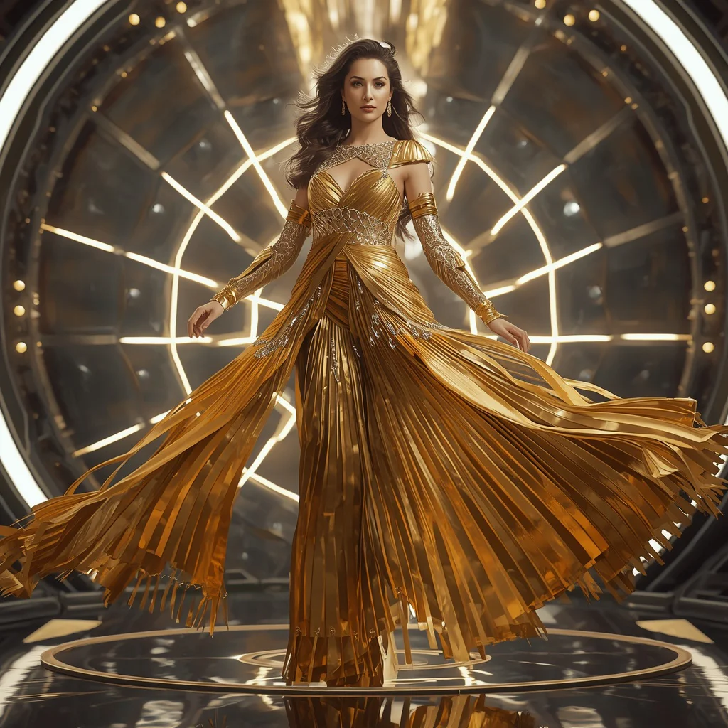 Golden Meteor Storm Apex Infinity Quantum Armor Saree with Neon Spiral Reactor Cathedral Vault Engine Collapse Core Nexus | trending prompt copy paste instagram — AI image prompt