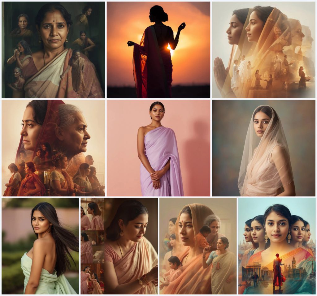 Top 10 Saree with Natural Makeup AI Prompts for Subtle Beauty